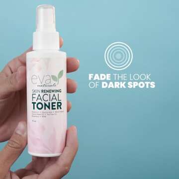 Witch Hazel Toner for Face - Facial Toner for Dry Skin - Skin Toner for Women - Toner for Acne Prone Skin - Face Toner for Oily Skin - All Skin Types Hydrating Toner for Face and Sensitive Skin (4oz)