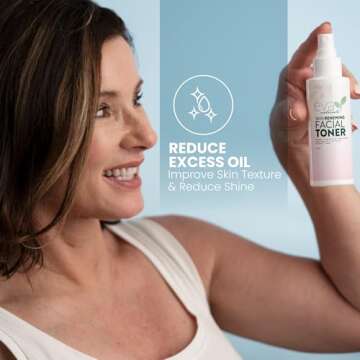 Witch Hazel Toner for Face - Facial Toner for Dry Skin - Skin Toner for Women - Toner for Acne Prone Skin - Face Toner for Oily Skin - All Skin Types Hydrating Toner for Face and Sensitive Skin (4oz)