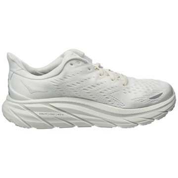 Hoka One One Womens Clifton 8 Mesh White Trainers 6 US