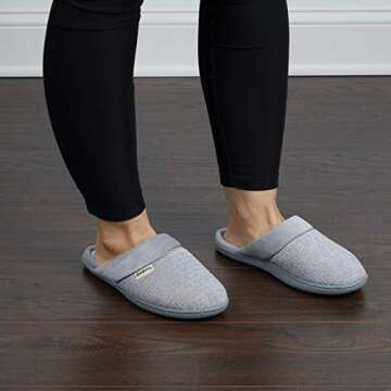 Dearfoams Samantha Knit Closed Toe Scuff Slipper - Comfort & Style