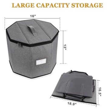 Risapor Shoe Storage Box,Shoe Bags for Travel,Fits 8 Pairs,Foldable Shoe Organizer for Closet,Portable Luggage Travel Shoe Organizer