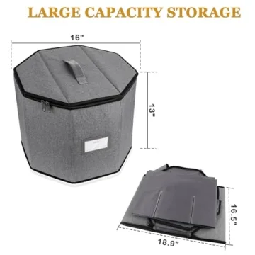 Risapor Shoe Storage Box,Shoe Bags for Travel,Fits 8 Pairs,Foldable Shoe Organizer for Closet,Portable Luggage Travel Shoe Organizer