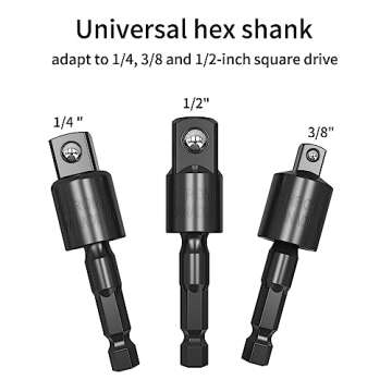 MAEXUS Square Drive Sockets Drill Adaptor for Easy Use