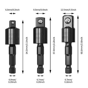 MAEXUS Square Drive Sockets Drill Adaptor for Easy Use
