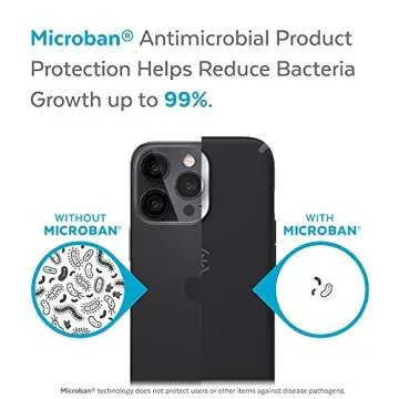 Speck iPhone 13 Pro Case - Drop Protection & Scratch Resistant with Dual Layer Protection & Slim Design Case for iPhone 13 Pro, CandyShell Pro, Black/Slate Grey