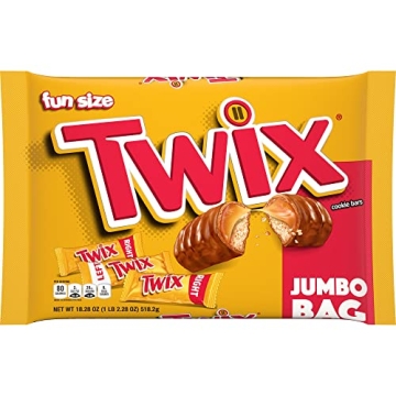 TWIX Fun Size Halloween Chocolate Bars - 18.28 oz Jumbo Bag