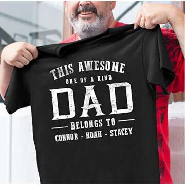 Personalized Dad Shirt for Father's Day Gift