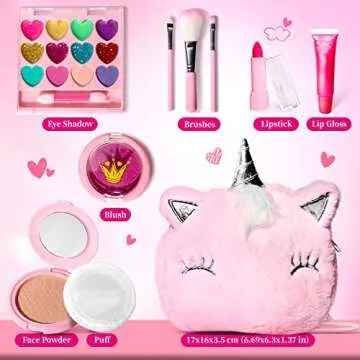 ULOveme Unicorn Makeup Kit - Safe Washable Fun for Girls