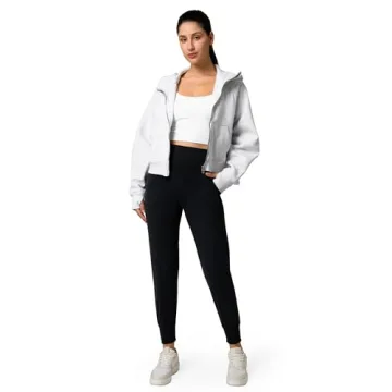 Soft High Waisted Joggers for Women with Pockets