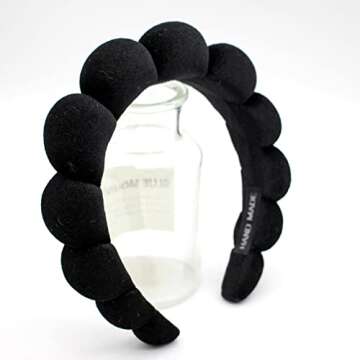 Uchyius Fashion Headbands for Women Padded Fabric Hair Bands Wide Velvet Non Slip Headband Hair Acce...