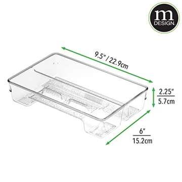 mDesign Toothbrush Holder - Organizer for Bathroom