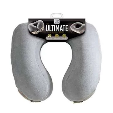 Design Go Ultimate Memory Pillow Travel Accessory, Grey
