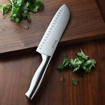 McCook® Knives with Sharpener & Acacia Block Set