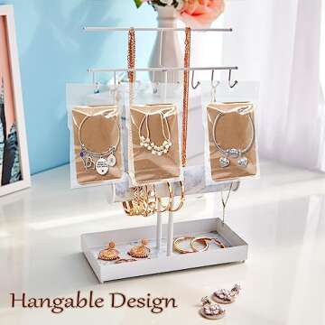 100 PCS ZYNERY Keychain Display Cards for Organizing