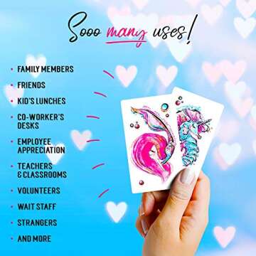 Tiny Love Cards - Set of 85 Cute Mini Cards for All Occasions