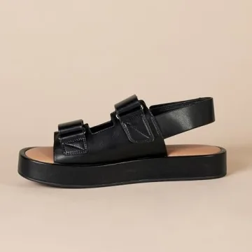 Shop Amazon Essentials Women's Triple Strap Sandals