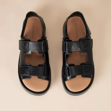 Shop Amazon Essentials Women's Triple Strap Sandals