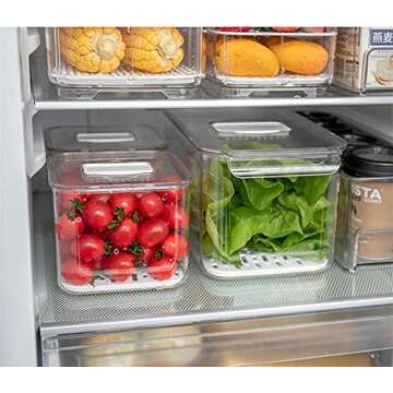 Slideep Food Storage Containers for Fresh Produce Keeping