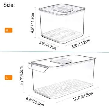 Slideep Food Storage Containers for Fresh Produce Keeping