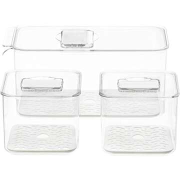 Slideep Food Storage Containers for Fresh Produce Keeping