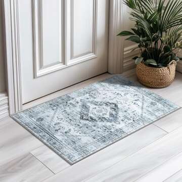 BESTSWEETIE Area Rug for Living Room Washable Rugs No Pile Carpet for Entryway Bedroom Dinning Room ...