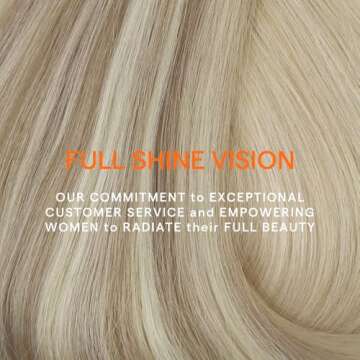 Full Shine Blonde Highlight Clip-In Hair Extensions 22 Inch