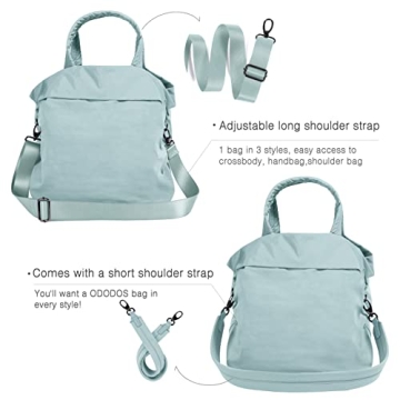 ODODOS 19L Multi Hobo Bags 2.0 with 2 Straps for Women, Totes Handbags, Crossbody Shoulder Bags, Chambray