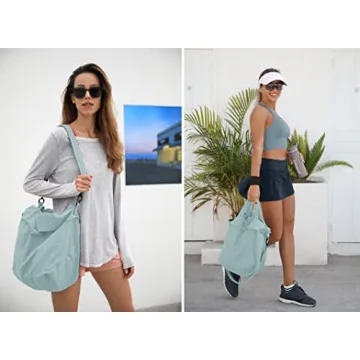 ODODOS 19L Multi Hobo Bags 2.0 with 2 Straps for Women, Totes Handbags, Crossbody Shoulder Bags, Chambray