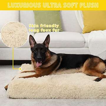 MIHIKK Extra Large Orthopedic Dog Bed for Ultimate Comfort