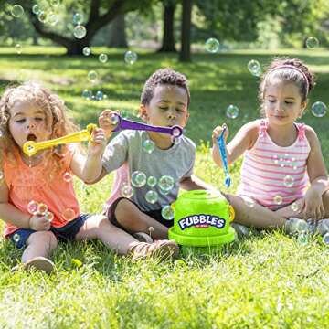 Fubbles No-Spill Bubble Bucket for Kids' Outdoor Fun