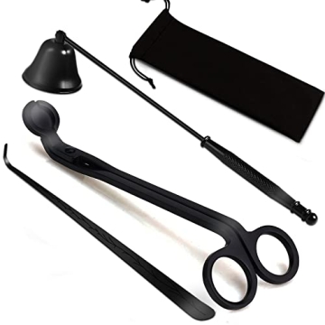 KOAKOMI 3 in 1 Candle Accessory Set - Elegant, Premium Candle Care Kit for Lovers