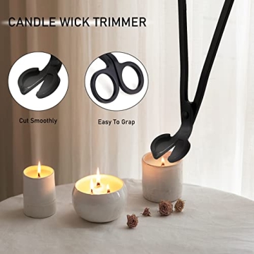 KOAKOMI Candle Accessory Set: Trimmer, Snuffer & Dipper