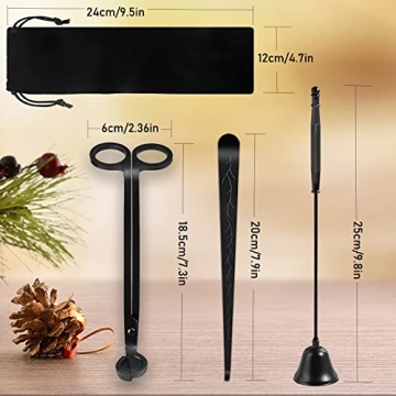 KOAKOMI Candle Accessory Set: Trimmer, Snuffer & Dipper