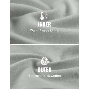 CRZ YOGA Cotton Fleece Lined Sweatpants Women 30" Straight Leg Casual Lounge Sweat Pants for Women Sterling Small