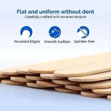 JMU 200 Count Sterile Wooden Tongue Depressors