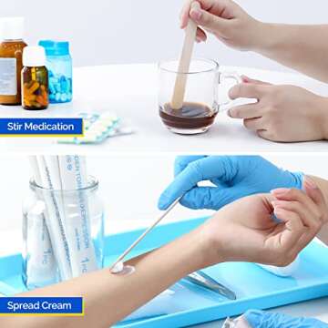 JMU 200 Count Sterile Wooden Tongue Depressors