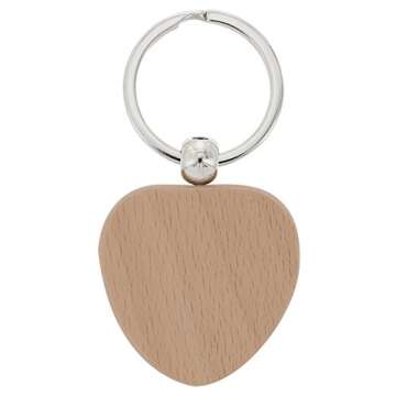 ThisWear Girlfriend Gifts Best Girlfriend Ever Wood Heart Keychain Key Tag Dating Anniversary