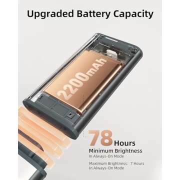 EZVALO Under Cabinet Lighting, 2200mAh Detachable Battery, 76 LEDs Dimmable Closet Lights, 3 Color Temps, Wireless Motion Sensor Light for Stairway, Kitchen, Wardrobe with 3 Battery - Space Gray