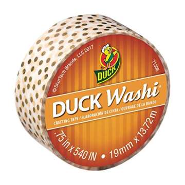 Metallic Gold Dots Washi Tape for Elegant Crafting