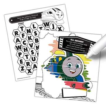 Bendon Thomas All Engines Go 20 Page Imagine Ink Coloring Book with 1 Mess Free Marker