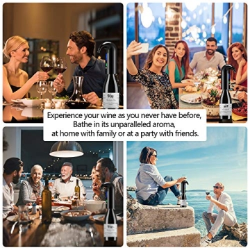Electric Wine Aerator Gift Easy Use and Rechargeable
