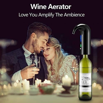 Electric Wine Aerator Gift Easy Use and Rechargeable