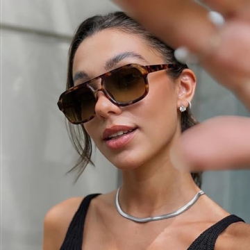 Sunglasses Retro Square for Women Men UV Protection