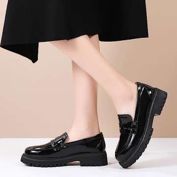 Stylish OKJ Chunky Loafers for Women - Comfort Meets Fashion