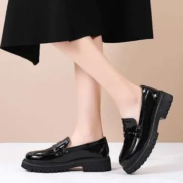 Stylish OKJ Chunky Loafers for Women - Comfort Meets Fashion