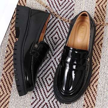 Stylish OKJ Chunky Loafers for Women - Comfort Meets Fashion