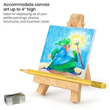 Mini Display Easels - Perfect for Small Artworks, 40 Pack