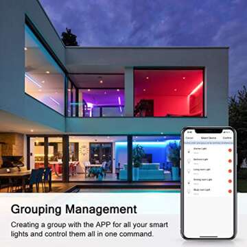 LOHAS Smart Lighting LED Light Bulbs A19 Dimmable Daylight White Ambiance Lights, Multicolored WiFi LED Smart Bulb, 60W Replace Smartphone Voice Control Lighting Compatible with Alexa, UL Listed 3Pack