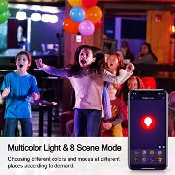 LOHAS Smart Lighting LED Light Bulbs A19 Dimmable Daylight White Ambiance Lights, Multicolored WiFi LED Smart Bulb, 60W Replace Smartphone Voice Control Lighting Compatible with Alexa, UL Listed 3Pack