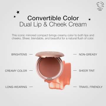 stila Convertible Color Dual Lip And Cheek Cream | Brighten Face with Sheer Tint & Radiant Color | Compact Non-Greasy Makeup